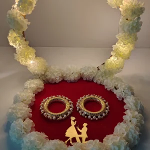 Handmade Pearl Bridal Wedding Bangles - Elegant Traditional Statement Jewelry - Handmade pearl wedding bangles
