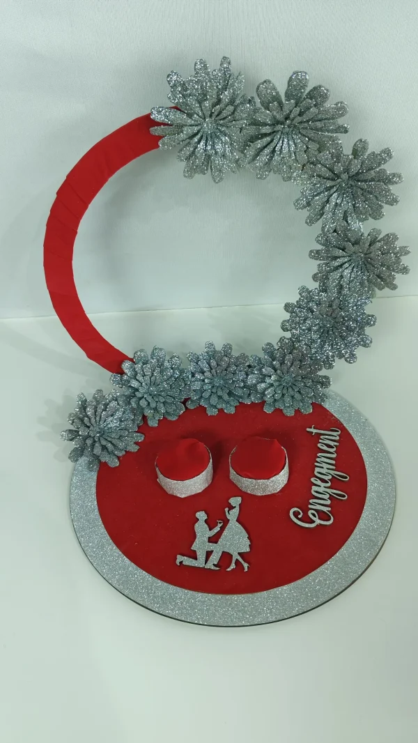 Handmade Romantic Engagement Proposal Decorative Keepsake Plaque - Engagement keepsake plaque