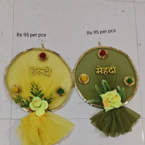 Handmade Traditional Mehndi & Haldi Decorative Event Panels - Ethnic Festive Decor - Handmade mehndi panels