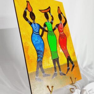 Tribal Grace – Handcrafted African Women Wall Art"