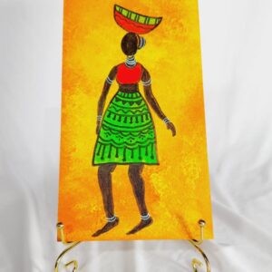this is "Grace in Motion – Tribal Woman Portrait"