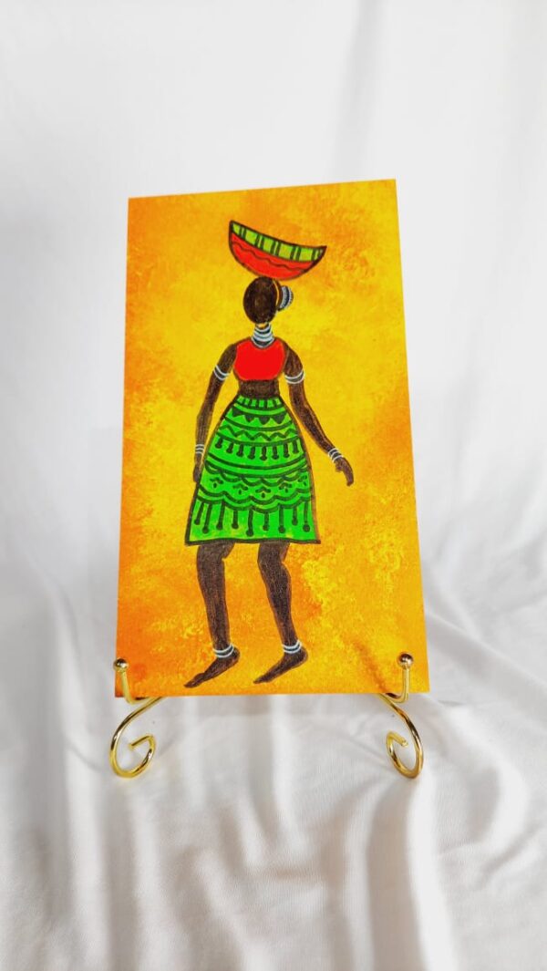 this is "Grace in Motion – Tribal Woman Portrait"