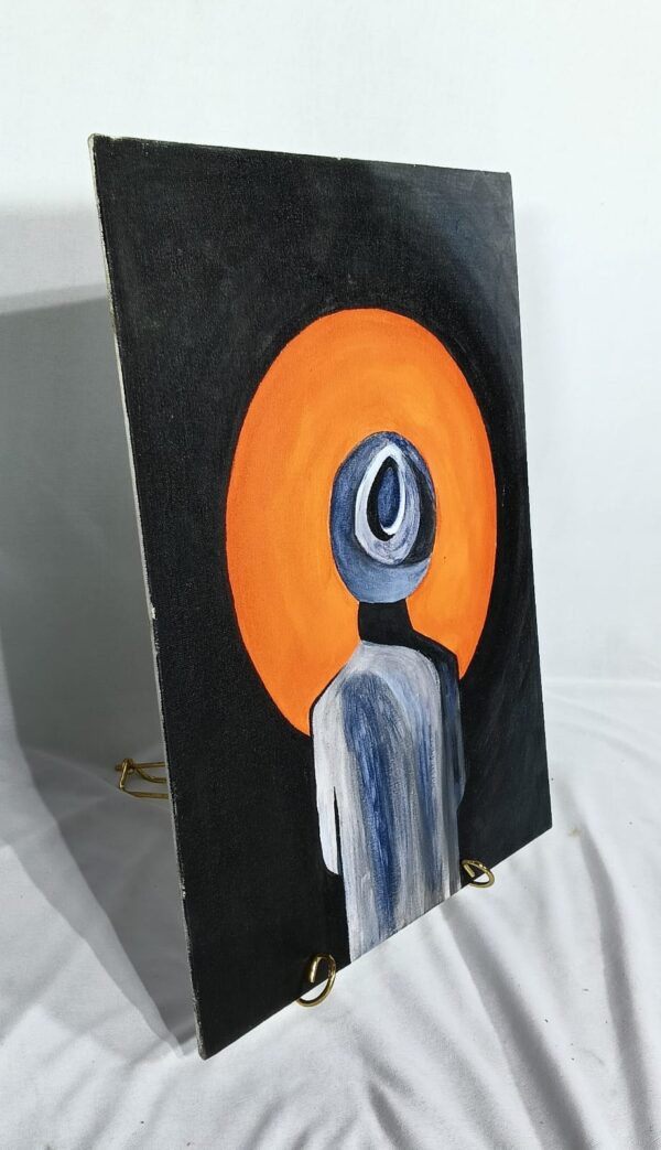 "Soul in Solitude - Abstract Spiritual Painting" Minimalist Abstract Spiritual Art - Image 3
