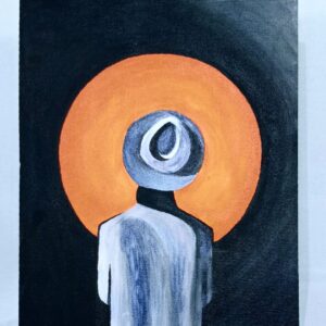 "Soul in Solitude - Abstract Spiritual Painting" Minimalist Abstract Spiritual Art