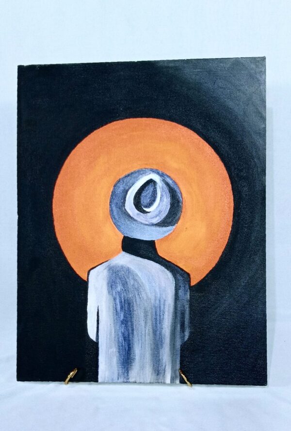 "Soul in Solitude - Abstract Spiritual Painting" Minimalist Abstract Spiritual Art