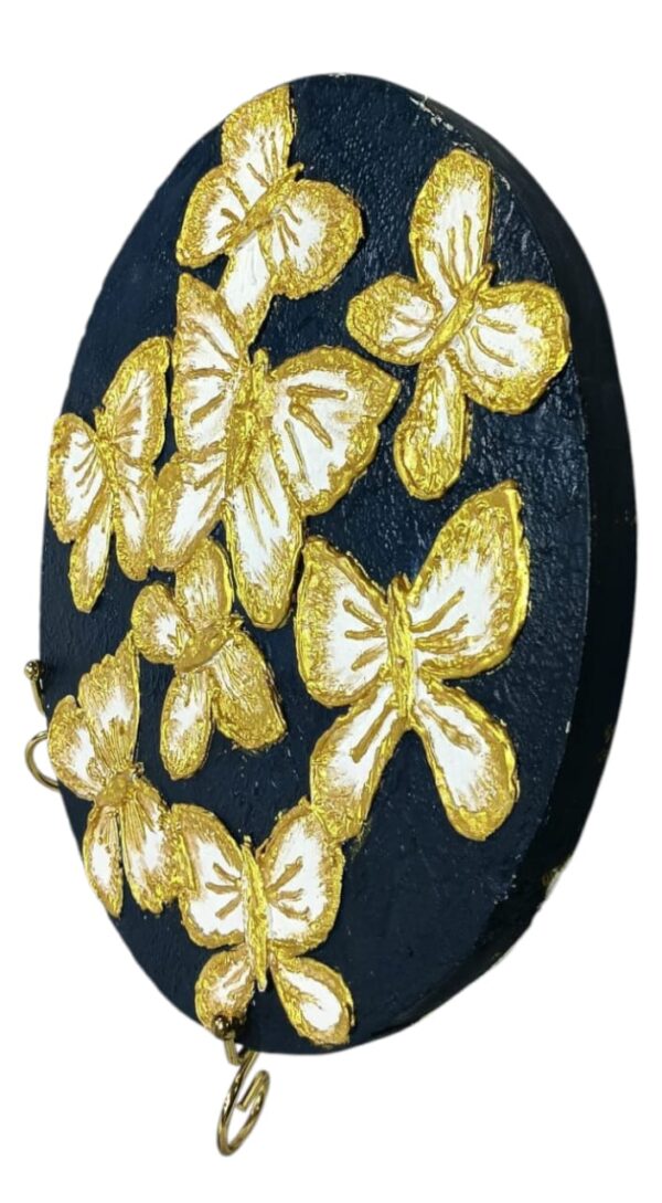 this is Golden Butterfly Handcrafted Wall Plate - Image 2