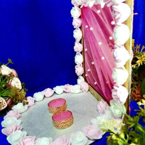 Blush Pink Floral Engagement Ring Platter