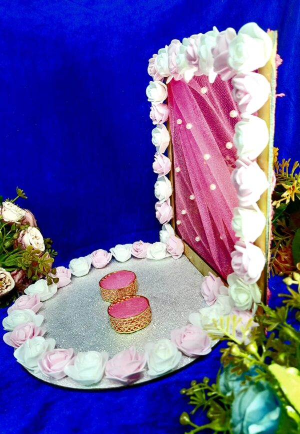 Blush Pink Floral Engagement Ring Platter