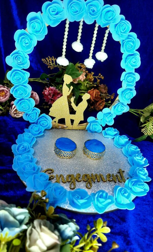 Dreamy Blue Engagement Ring Platter - Image 4