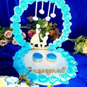 Dreamy Blue Engagement Ring Platter
