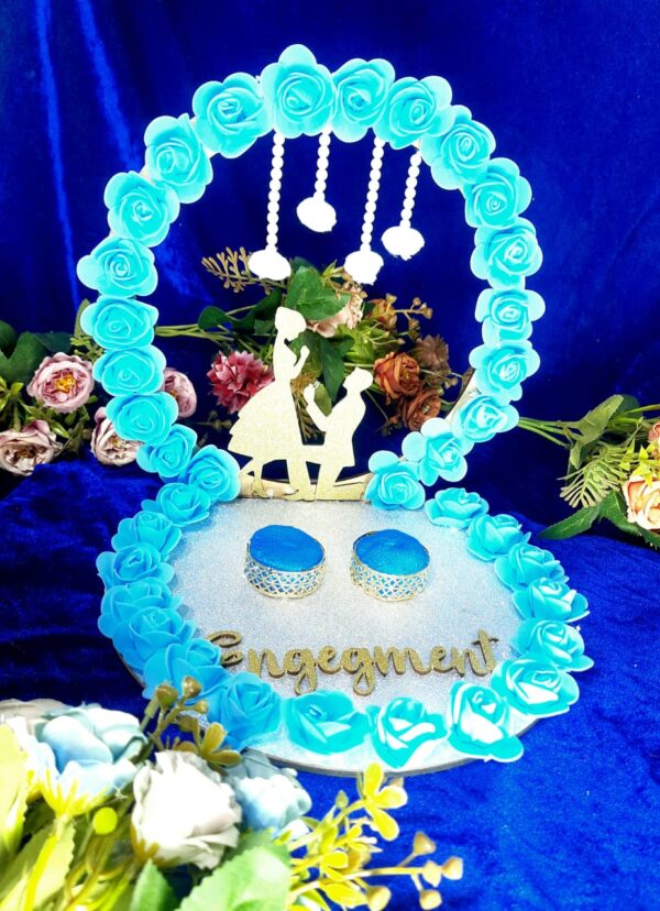 Dreamy Blue Engagement Ring Platter