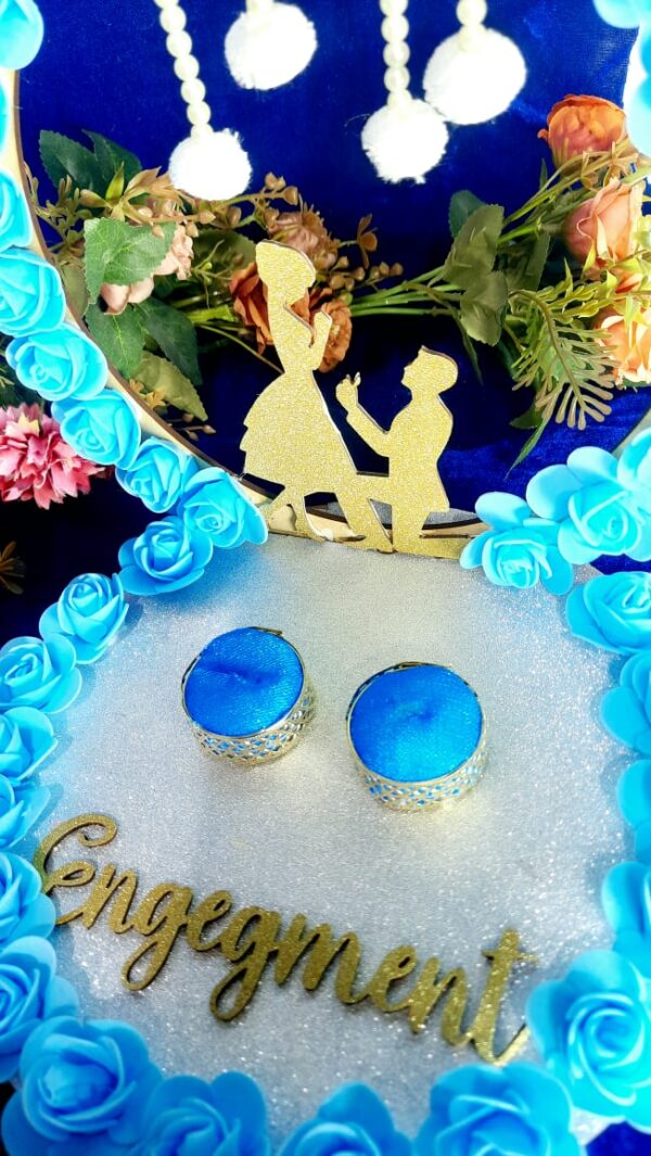 Dreamy Blue Engagement Ring Platter - Image 3