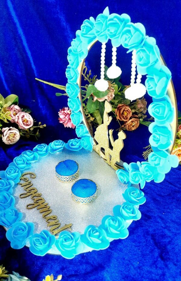 Dreamy Blue Engagement Ring Platter - Image 2