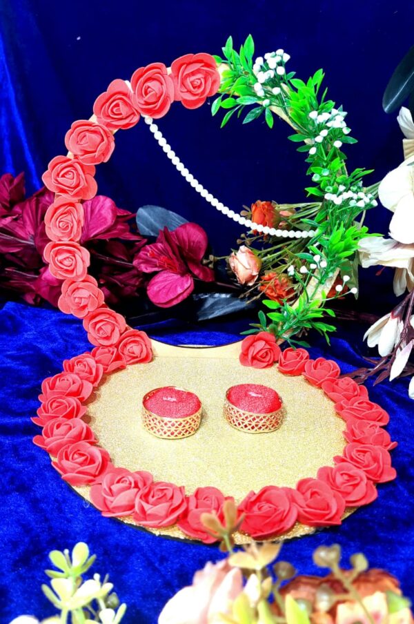 Royal Red Rose Engagement Ring Platter - Image 4