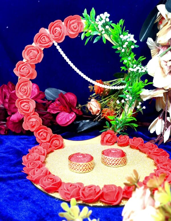 Royal Red Rose Engagement Ring Platter - Image 2