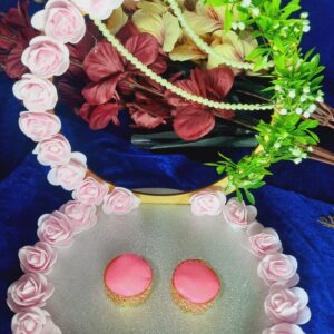 Elegant Floral Engagement Ring Platter
