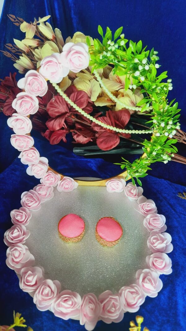 Elegant Floral Engagement Ring Platter