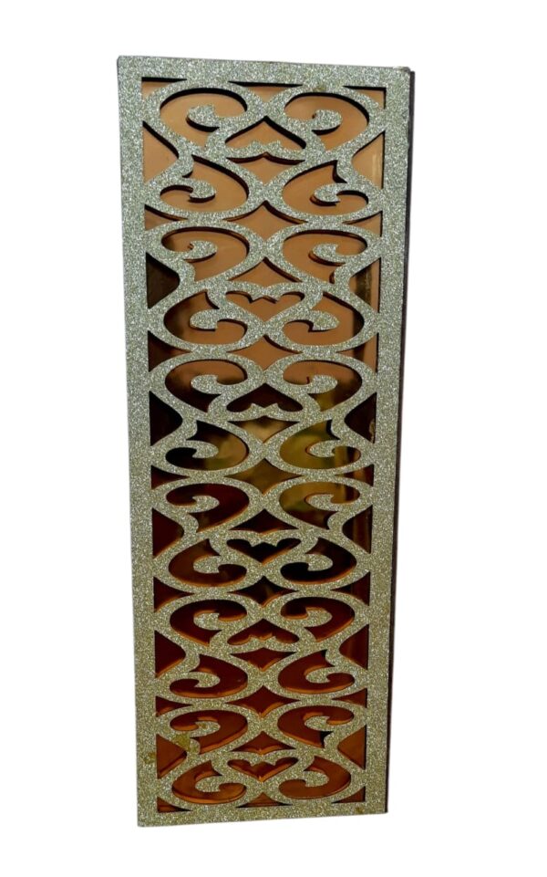 Artisan Geometric Flower Vase – Handcrafted Decorative MDF and Acrylic Floral Holder - Image 3