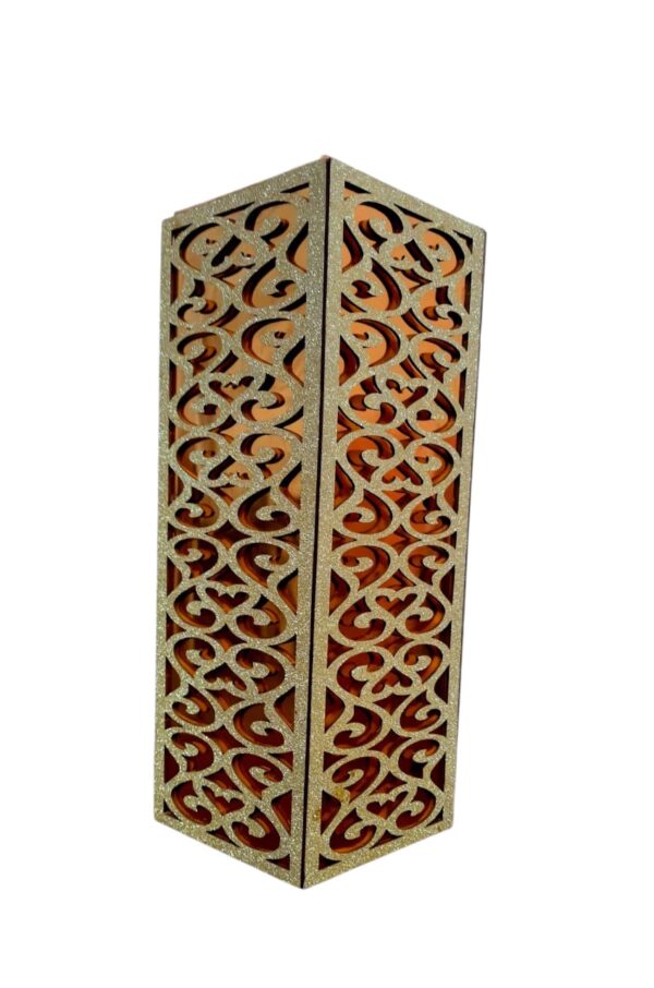 Artisan Geometric Flower Vase – Handcrafted Decorative MDF and Acrylic Floral Holder