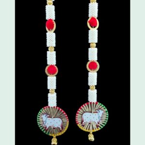 Traditional Cow Motif Door Hanging Toran (Pair)
