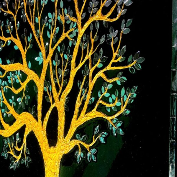 "Golden Harmony – Tree of Life Wall Art" - Image 2