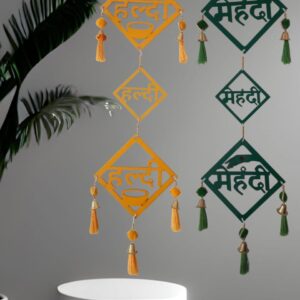 Haldi & Mehendi Ceremony Decorative Hangings (Set of 2)